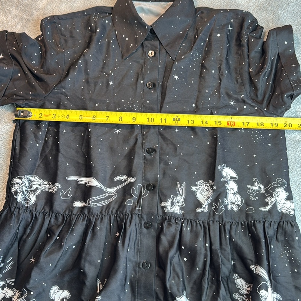 Rare NWT Blackmilk x Looney Tunes Chase Tiered Shirt Dress~LIMITED Size AU6 USXS - Picture 11 of 14